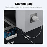 Bix ADP-13 Type-C to Çift Type-C Adaptör ve 15W Hızlı Şarj Dönüştürücü