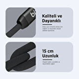 Bix ADP-13 Type-C to Çift Type-C Adaptör ve 15W Hızlı Şarj Dönüştürücü