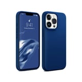 Bix iPhone 15 Pro Max Silikon Kılıf MagSafe Uyumlu Güçlü Koruma Darbe Emici Evren Mavisi