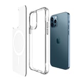 Bix iPhone 13 Pro MagSafe Uyumlu Transparan Şeffaf Kılıf Güçlü Manyetik Üstün Darbe Koruması