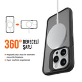 Bix iPhone 13 Pro Max Carbon Fiber Force MagSafe Kılıf Anti-Şok Teknolojili Kamera ve Ekran Korumalı