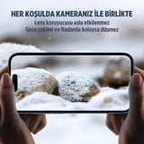 Bix iPhone 15 Pro / 15 Pro Max Lens Koruyucu Kamera Lensi 9H Gerçek Cam Crystal AR+AF Beyaz Titanyum
