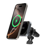 Bix BXCH10 15W Kablosuz Şarj Destekli 180° Ayarlanabilir Manyetik Araç İçi Telefon Tutucu