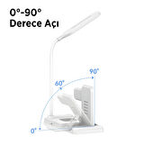 Bix BXMW8 3’ü 1 15W Kablosuz MagSafe Şarj Standı Telefon TWS Kulaklık Akıllı Saat iPhone AirPods Apple Watch Uyumlu LED Lambalı