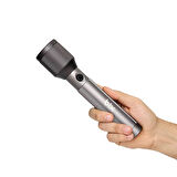 Bix BX2143FL 24W LED 950 Metre Uzun Menzilli Şarjlı El Feneri 1100 Lümen Güç Göstergeli Zoom Özellikli Işıklı Kamp Feneri 