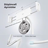 Bix Saiji Q2T Telefon Tablet Standı Yatak Masa Araba Kullanımı İçin Ayarlanabilir ve Dayanıklı Tasarım Beyaz