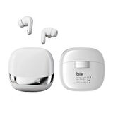 Bix TWX Soundcraft TWS Bluetooth 5.4 Kulak İçi Kulaklık Beyaz ANC ENC Gürültü Engelleme Dijital LED Ekranlı Beyaz