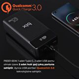 Bix PB301 30000 mAh Hızlı Şarj Powerbank Siyah 