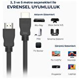 Bix NHD02 4K 60Hz Yüksek Hızlı Ethernet ve HDMI Kablosu 2 Metre