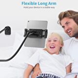 Bix Saiji Datura IS 100 CM Akrobat Flexible Ayarlanabilir Telefon Tablet Tutucu Siyah
