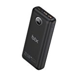 Bix PB201 20000 mAh Hızlı Şarj Powerbank Siyah 