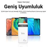 Bix 20000 mAh Hızlı Şarj Powerbank Beyaz 