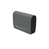 Bix PB106 10000mAh PD20W Type-C USB-A SCP 22.5W Çift Çıkışlı LED Göstergeli Cep Boy Mini Powerbank Gri