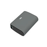 Bix PB106 10000mAh PD20W Type-C USB-A SCP 22.5W Çift Çıkışlı LED Göstergeli Cep Boy Mini Powerbank Gri