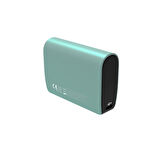 Bix PB106 10000mAh PD20W Type-C USB-A SCP 22.5W Çift Çıkışlı LED Göstergeli Cep Boy Mini Powerbank Yeşil