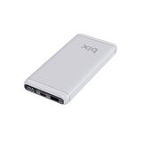 Bix 10000mAh 20W PD Type-C ve USB-A SCP 22.5W QC 3.0 18W Çift Çıkışlı LED Ekranlı Powerbank Beyaz