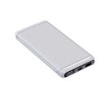 Bix 10000mAh 20W PD Type-C ve USB-A SCP 22.5W QC 3.0 18W Çift Çıkışlı LED Ekranlı Powerbank Beyaz