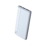 Bix 10000mAh Çift USB Çıkışlı ve LED Bildirimli Portatif Powerbank Beyaz