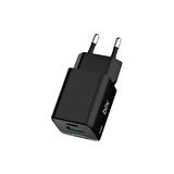 Bix 30W GaN USB-C + USB-A Hızlı Şarj Adaptörü iPhone, Android ve iPad Uyumlu Type-C PD PPS Şarj Aleti Siyah