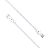 Bix 100W 5Gbps E-Mark Çipli Type-C to Type-C PD Şarj ve Data Kablosu 2 Metre Beyaz
