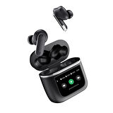 Bix X3 Soundcraft ANC/ENC Destekli Dokunmatik Dijital Ekranlı Bluetooth 5.4 TWS Kulak içi Kulaklık Siyah