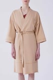 Kuşaklı Kadın Kimono   Bej