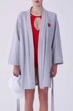 Nazar Boncuklu  Kimono   Gri
