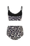 Kemerli Leopar Desenli Bikini   Leopar