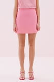 Krep Mini Etek Pembe