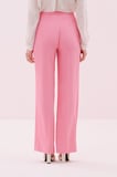 Geniş Paça Krep Pantolon Pembe