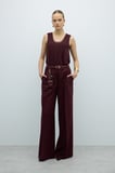 Mini Çanta Detaylı Kemer Bordo