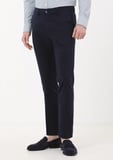 Lacivert Düz Dokuma Regular Fit Casual Pantolon