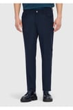 Lacivert Düz Dokuma Slim Fit Casual Pantolon