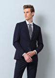 Saks Düz Fashion Slim Fit Yün Karışımlı Takım Elbise