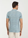 Kip Polo Yaka Baskılı Koyu Mint Erkek T-Shirt TSH-1320