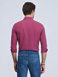 Kip Regular Fit Uzun Kollu Mürdüm Erkek Gömlek GM-4603