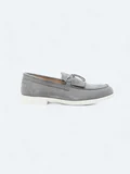 Gri Süet Casual Loafer
