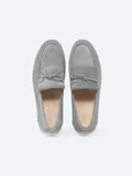 Gri Süet Casual Loafer