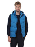 Saks Regular Fit Kapüşonlu Casual Dokuma Spor Yelek