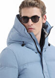 Mavi Regular Fit Kapüşonlu Casual Dokuma Mont