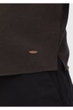 Kahverengi Regular Fit V Yaka Casual Örme Triko Yelek