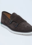 Kahverengi Süet Casual Loafer