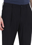 Siyah Mikro Comfort Fit Örme Takım Elbise