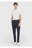 Lacivert Düz Dokuma Jogging Fit Casual Pantolon