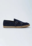 Lacivert Süet Casual Loafer