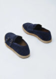 Lacivert Süet Casual Loafer