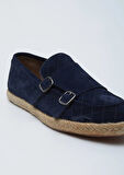 Lacivert Süet Casual Loafer