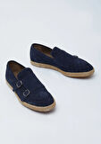 Lacivert Süet Casual Loafer