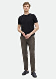 Siyah Bisiklet Yaka Düz Örgü %100 Pamuk Triko