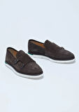 Kahverengi Süet Casual Loafer